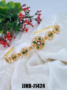 แบรนด์ rajputi วงผมเครื่องประดับแฟชั่นสำหรับผู้หญิงเจ้าสาวงานแต่งงานงานปาร์ตี้งานเทศกาลแฮนด์เมดแบบดั้งเดิมของกลุ่มชาติพันธุ์ขายส่ง - Product Image 5