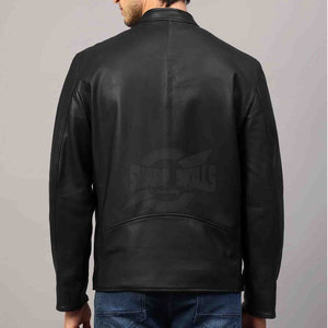 Venta caliente 2024 chaqueta de cuero de alta calidad con cuello levantado logotipo personalizado impresión diversas opciones de color-para el invierno - Product Image 4