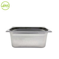 IMS 1/3 Größe Silber Edelstahl Gastronorm Buffet-Server Warmhaltebehälter 6-5/8 Quart Fassungsvermögen Maßgefertigt für Restaurants
