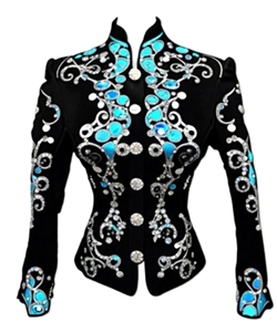 Haute Qualité Western Showmanship Veste Femmes À Manches Longues Haut D'équitation Conçu Performance Équestre Horse Show Événements Séchage Rapide - Product Image 3