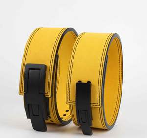 เข็มขัดยกน้ำหนักแบบปรับแต่งได้เข็มขัดหนังนิ่มพร้อมหนังวัวเข็มขัดออกกำลังกายแบบคันโยกเข็มขัดสำหรับยิม - Product Image 1