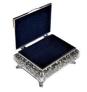 Eye Catching Finished High Quality Metal Tabletop Decorative Luxury Jewellery <b>Box</b> for <b>Rings</b> Necklaces & Pendant - Product Image 1