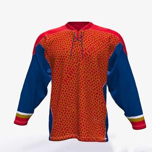 Camiseta de hockey Unisex transpirable de alta calidad, ropa deportiva de salida de fábrica con sublimación personalizada para equipos de hockey sobre hielo de hombres - Product Image 4