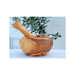 Juego de Mortero y Maja de Madera de Olivo de 20 Piezas, Utensilios Ecológicos - Product Image 6