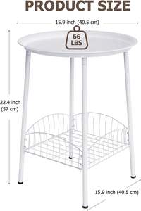 Table basse en fer élégante inspirée de l'art pour les salons modernes, les cafés et la décoration intérieure - Product Image 6