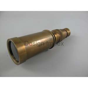 กล้องโทรทรรศน์ทองเหลืองโบราณสไตล์วินเทจปรับแต่งของขวัญทะเลกล้องโทรทรรศน์หรูหราของตกแต่งบ้านของที่ระลึก - Product Image 3