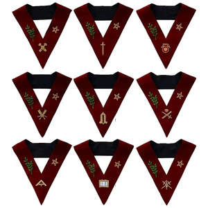 Collar y Regalia Masónicos del Rito Escocés de 14 Grados |   Mason de 14º Grado |   Material de Cinta Hecho a Mano y Color Personalizado - Product Image 5