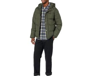 ODM Men's High Quality Winter Puffer <b>Jacket</b> Warm Cotton Puffer with <b>Hood</b> <b>Padded</b> Bubble Design Puffer <b>Jacket</b> - Product Image 4