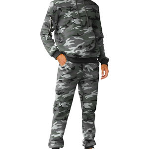 Survêtements de jogging pour hommes de haute qualité OEM, logo personnalisé, survêtement camouflage, sweat-shirt, jogging, ensemble décontracté pour l'extérieur - Product Image 3