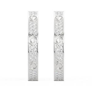 Nueva colección de pendientes de diamantes de oro rosa para mujer, fiesta de boda y ocasión de Festival, joyería fina, pendientes de diamantes - Product Image 4