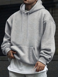 Vêtements pour hommes, sweat à capuche surdimensionné personnalisé avec logo imprimé, tissu en molleton épais 460-650 g/m², sweat à capuche décontracté en coton molletonné - Product Image 1