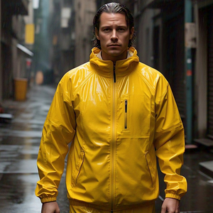 Haute Qualité Nylon Coupe-Vent Piste Ensemble Nouveau Design Coupe-Vent Fermeture Éclair Capuche Pantalon 2 Pièces Ensembles Garçons Hommes Coupe-Vent Survêtement - Product Image 6