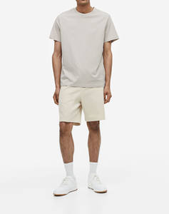 2025 nouveau short cargo pour hommes coupe classique tissu sergé de coton confortable avec des panneaux sur le devant short de travail décontracté pour hommes - Product Image 1