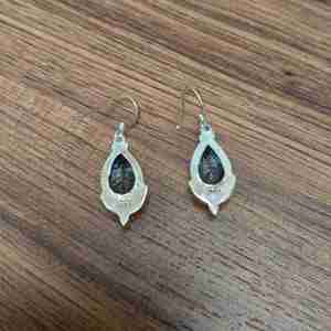 Boucles d'oreilles bohème en argent sterling 925 à facettes topaze bleue de Londres pierres précieuses à la mode concepteur de vente chaude cadeau parfait pour elle - Product Image 3