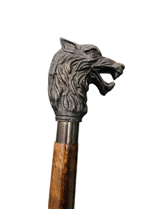 Piquet de marche Vintage en forme de tête de longe avec poignée de coulée en laiton nouveau bâton de marche pour la marche nouveau dernier bâton de voyage - Product Image 4