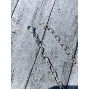 Kingman Turquoise & Sterling Silver Bar Link <b>Bracelet</b> Navajo Made Cultural Collectible Jewelry for Men - Product Image 5