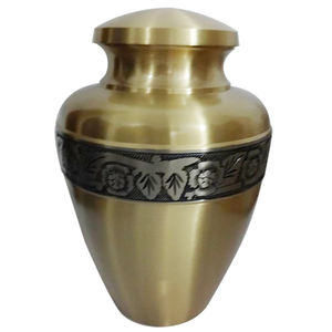 Urna conmemorativa de metal Premium, contenedor de cremación de alta calidad con tapa segura, superficie grabable, diseño moderno para recuerdo de cenizas - Product Image 4