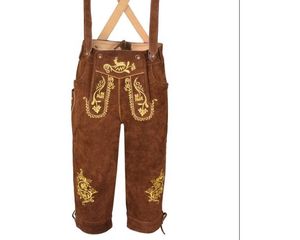 กางเกงขาสั้นบาวาเรียแบบดั้งเดิมสำหรับผู้ชายกางเกงขาสั้นแบบพรีเมี่ยมสำหรับผู้ชายชุดสไตล์เยอรมัน Oktoberfest - Product Image 2