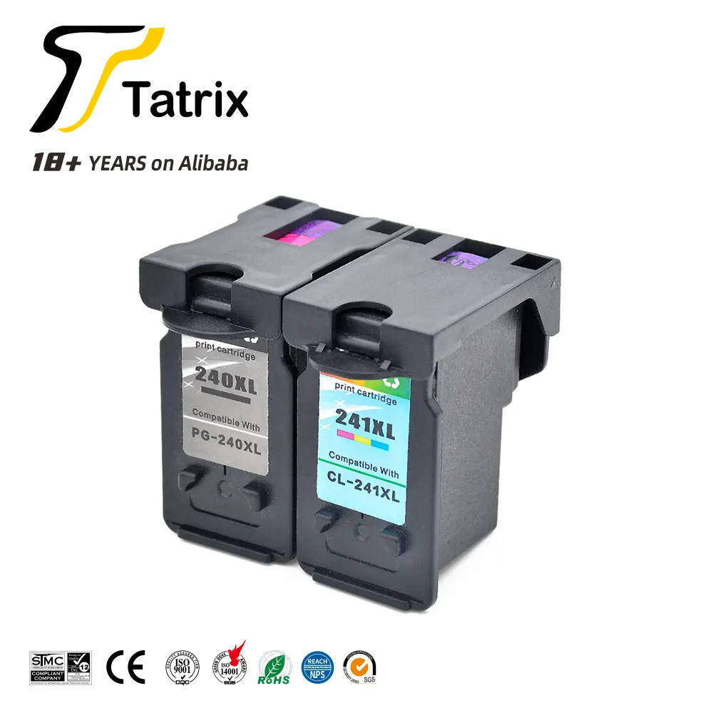 Tatrix Pg240xl Pg240 PG-240 Pg 240 Cl241xl Cl241 CL-241 Cl 241 Gereviseerde Kleur Inkjet Inktcartridge Voor Canon Mg2120