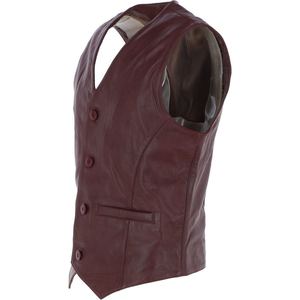 Gilet en cuir pour hommes haut de gamme élégant col en V sans manches veste d'hiver personnalisée disponible en gros prix quantité minimale de commande bas - Product Image 2