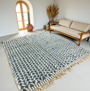 Tapis moderne de designer traditionnel en laine marocaine nouée à la main, couleurs magnifiques personnalisées, fait à la main pour le salon, la chambre d'enfant, le bureau, l'hôtel - Product Image 5