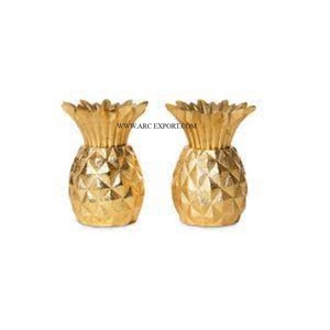 Juego de 2 mesas pulidas de oro, latón puro, sal y pimienta de cocina, diseño lujoso, venta al por mayor, nueva sal y pimienta con estilo - Product Image 3