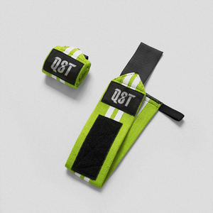 QST International - Muñequeras de Compresión de Neopreno de 18 Pulgadas con Protección Avanzada y Cierre de Gancho y Bucle para Entrenamiento y Levantamiento de Pesas - Product Image 1