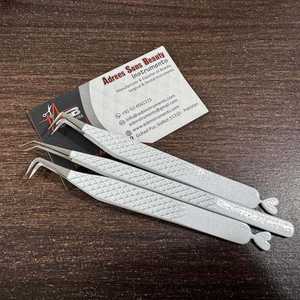 แหนบติดขนตาสีขาววิ้งๆ รูปหัวใจ สแตนเลส กันเหงื่อ สกรีนโลโก้ตามสั่ง น้ำหนักเบา ทนทาน - Product Image 3