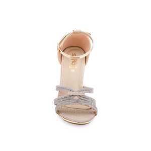 Sandale de mariée dorée FN5789 avec enveloppe fantaisie - Product Image 1