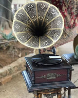 Suministro de fábrica, Radio clásica de madera, gramófono, vinilo Retro de lujo, fonógrafo, tocadiscos, gramófono antiguo