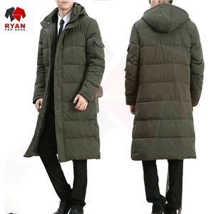 เสื้อโค้ทพัฟเฟอร์ยาวแบบสั่งทำพิเศษของ Ryan Pro Gear สำหรับทุกเพศ ผลิตจากผ้าไนลอน/คอตตอน/สแปนเด็กซ์/โพลีเอสเตอร์ กันน้ำ สวมใส่สบาย ผลิตตามสั่ง - Product Image 1