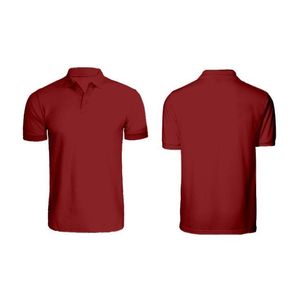 Polo de sublimación con diseño de registro personalizado en blanco Camiseta holgada de manga corta de color de talla grande para hombre - Product Image 2