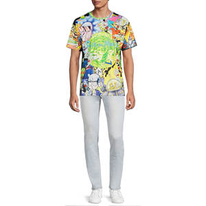 Drapeau de la Gay Pride en détresse personnalisé en gros sur tous les t-shirts de sublimation pour hommes - Product Image 4