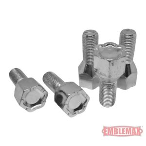 Emblemax K2504 Kit de pernos de rueda de coche de acero con llave Castelinho 19 M12X1.25 4 piezas - Product Image 2