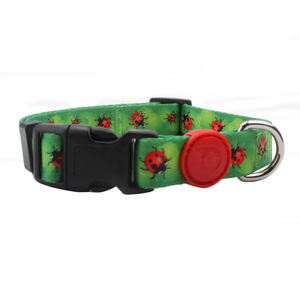 Luxury Custom <b>Dog</b> <b>Collar</b> Best Quality Polyester with Design Printed Pattern Rubber <b>Tag</b> & Feather Decoration - Product Image 2