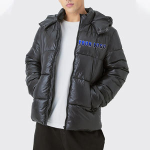 OEM/ODM Casual Wear <b>Hip</b> Hop Shiny Puffer Jacket Windproof and Waterproof Plus Size Cotton <b>Padded</b> Winetr Puffer Jacket - Product Image 4