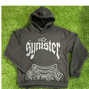 Sudadera con capucha y forro polar de algodón 100% con servicio OEM para adultos, novedad con cremallera térmica, estampado de logotipo personalizado para otoño - Product Image 5