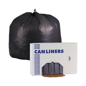 Boardwalk H7658PGK Lot de 100 sacs poubelle industriels par carton, 60 gallons, 1,3 mil, 38 pouces X 58 In. Faible densité linéaire pour les poubelles - Product Image 2