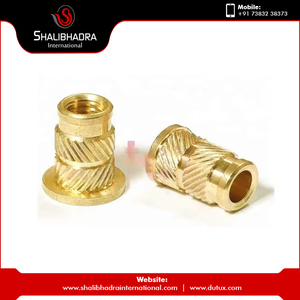 Écrous à insérer moletés en laiton de qualité supérieure, fixations industrielles, prix de gros, écrous à insérer en laiton haute résistance et durables - Product Image 2