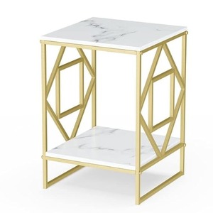 Mesas laterales de acento de Metal de forma cuadrada de alta calidad, diseño extensible moderno para sala de estar, muebles para el hogar - Product Image 3