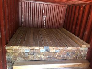 Madera de teca de lujo Artesanía exquisita Elegancia atemporal Madera diversa Pino Roble Troncos de abeto Patrones cuadrados 7 pies de longitud Seco - Product Image 4