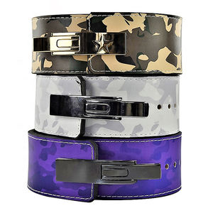 Haute ceinture de levier d'entraînement de gymnastique en cuir de vachette unisexe Logo personnalisé Support arrière pour la musculation haltérophilie puissance gymnastique levage - Product Image 6