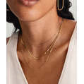 Collar de Cadena Serpentina de Oro de 14K con Diseño de Serpiente Blanca, Estilo Religioso Clásico con Perlas y Diamantes, Regalo Perfecto - Product Image 1