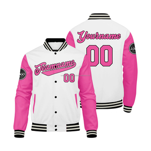 Chaqueta Varsity Personalizada con Estilo para Equipo MCACVJ-60, Cuerpo de Lana, Mangas de Cuero, Cuello Alto, Logotipo Bordado en la Parte Delantera, Transpirable - Product Image 1