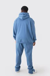 Conjunto Deportivo Personalizado Unisex con Capucha, de Poliéster/Algodón Sólido, Ligero, de Alta Calidad, para Invierno, Estilo Urbano, Corte Regular - Product Image 3