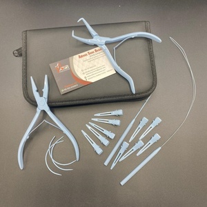 Kit d'outils d'extension de cheveux en acier inoxydable durable en gros Logo personnalisé bleu bébé comprend une pince-pour les professionnels - Product Image 2