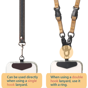 Courroie de téléphone en métal Melei Crossbody Lanyard Pad Patch Wrist Straps Crochet simple ou double Compatible avec les téléphones mobiles - Product Image 3