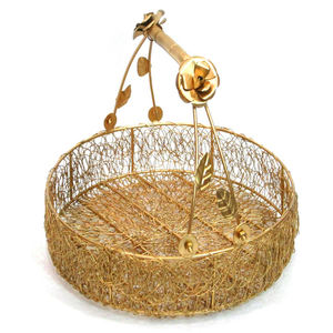 Organisateur de maison personnalisé avec panier de rangement pour fruits en maille métallique en acier inoxydable, design tendance pour une utilisation en cuisine - Product Image 1