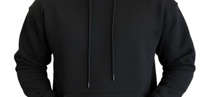 New Arrival Heavyweight Woven Athletic Activewear Black <b>Hoodie</b> <b>Men</b> Solid Spandex/Cotton 350 GSM Winter Workout Gym String - Product Image 6