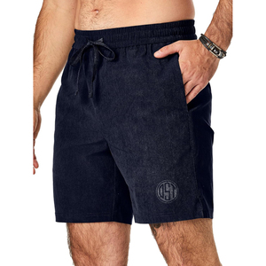 Shorts de sport décontractés pour hommes, taille mi-haute, en laine et 100 % polyester, écologiques, respirants et à séchage rapide, vente en gros - Product Image 4